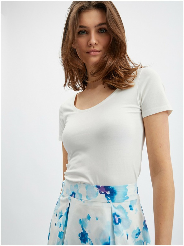 Orsay Modro-biela dámska kvetinová sukňa ORSAY