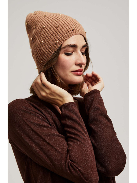 Moodo Pletená čiapka s korálkami Moodo