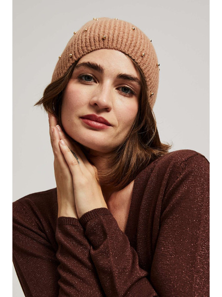 Moodo Pletená čiapka s korálkami Moodo