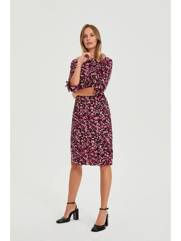 Moodo Vzorované fialové šaty Moodo