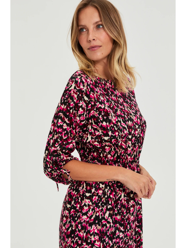 Moodo Vzorované fialové šaty Moodo