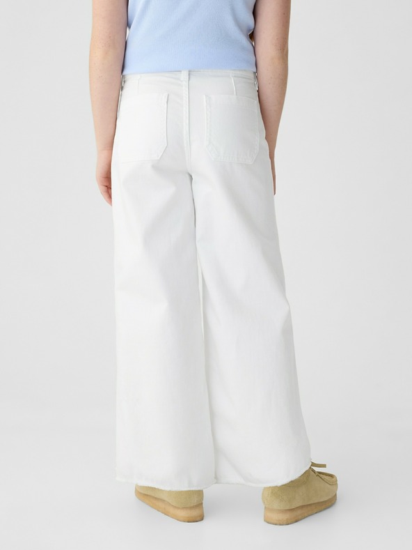 GAP Detské džínsy High Stride Wide-Leg GAP