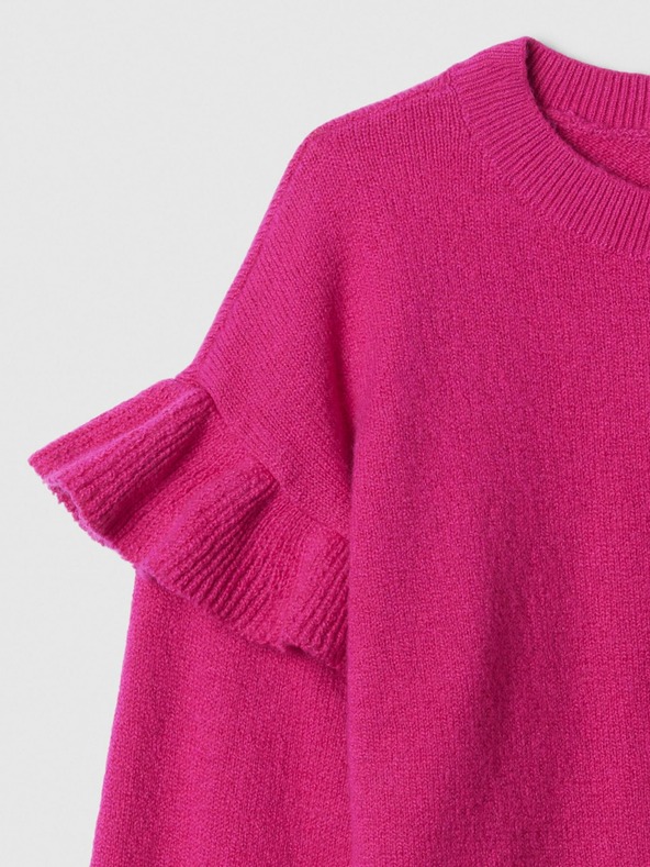 GAP Baby sveter s volánikmi CashSoft GAP