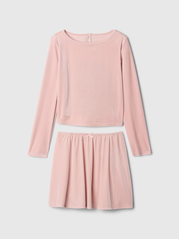 GAP Detský saténový outfit set GAP