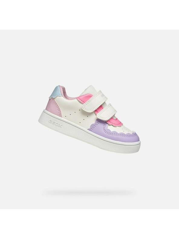 Geox Biele dievčenské tenisky Geox Eclyper
