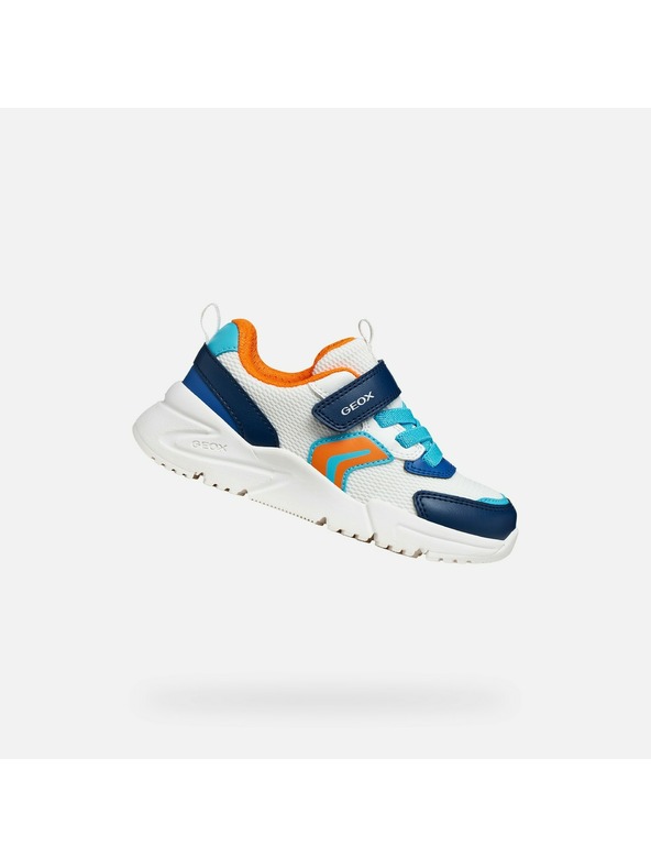 Geox Biele chlapčenské tenisky Geox Loftus