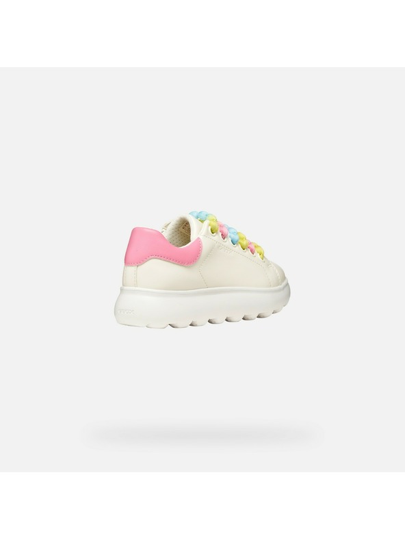 Geox Biele dievčenské tenisky Geox Puffypop
