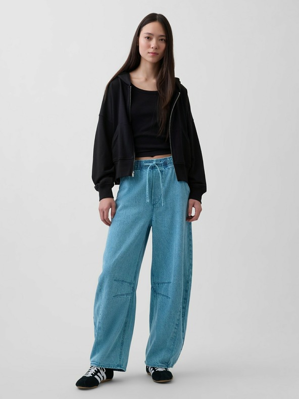 GAP Džínsy Mid Rise Easy Horseshoe UltraSoft GAP