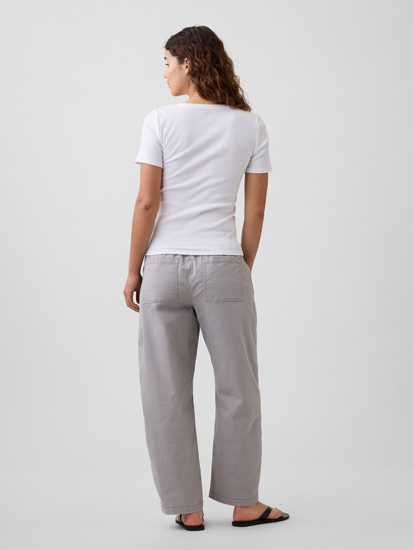 GAP Khaki nohavice High Rise easy barrel GAP