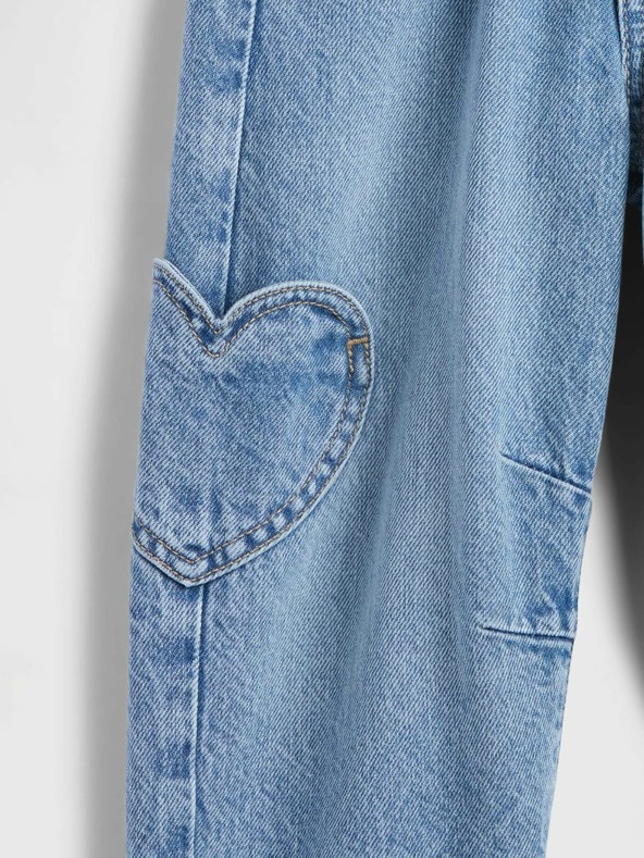 GAP Baby džínsy Paperbag Horseshoe GAP