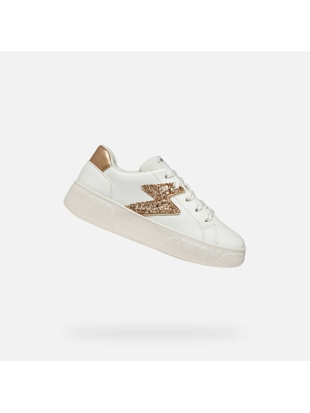 Geox Biele dievčenské tenisky Geox Miroshi