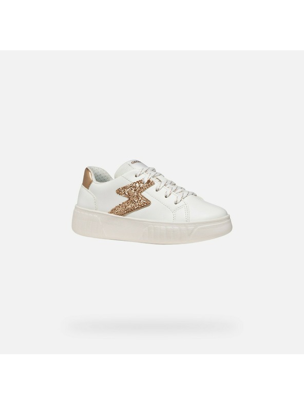 Geox Biele dievčenské tenisky Geox Miroshi