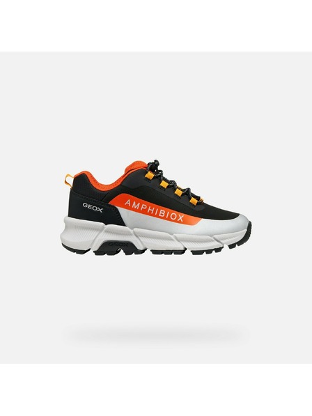 Geox Čierne chlapčenské tenisky Geox Flexyper Plus B ABX