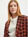 Orsay Čierno-červené dámske kockované sako ORSAY
