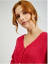 Orsay Tmavoružový dámsky voľný sveter ORSAY