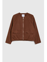 Moodo Krátka bunda hnedá Moodo