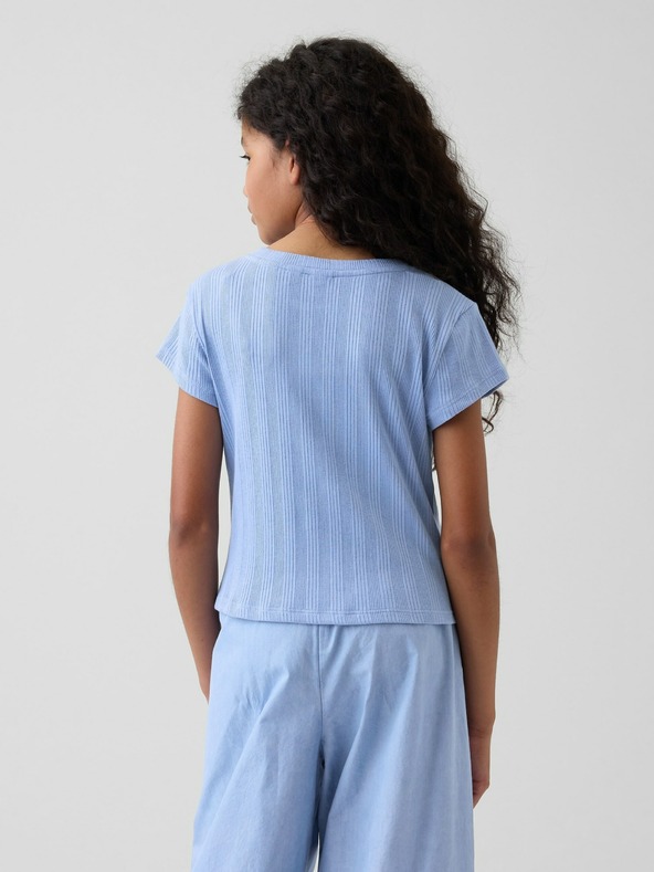 GAP Detské rebrované tričko GAP