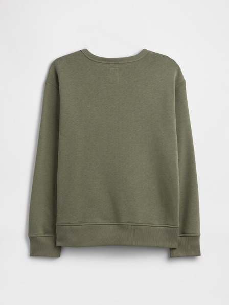 GAP Detská mikina s logom a fleece GAP