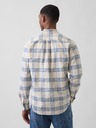 GAP Svrchná kockovaná košeľa Oxford Shirt GAP