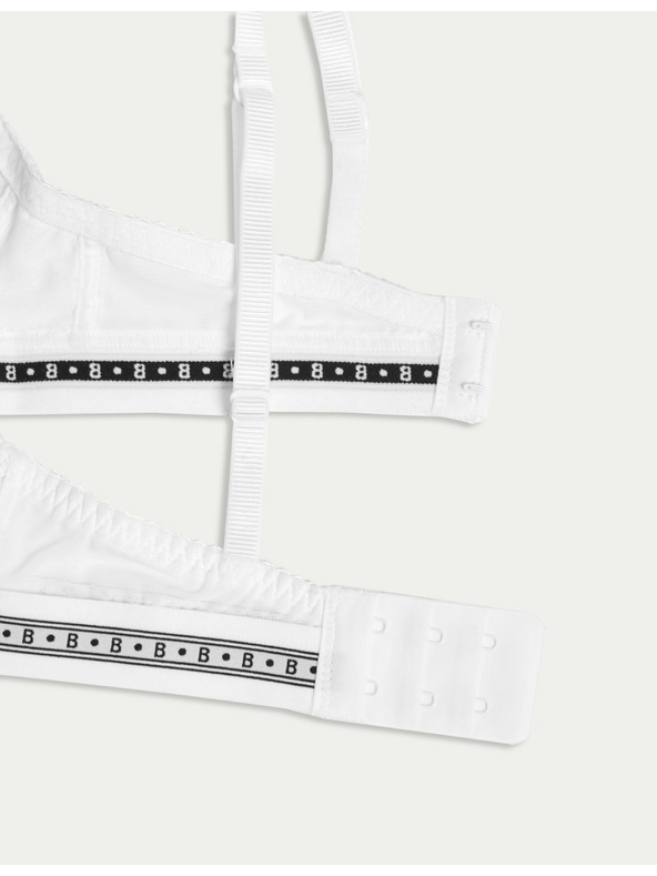 Marks & Spencer Podprsenka Cleo s čipkou, bez kostíc Marks & Spencer biela