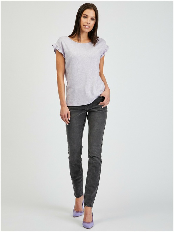 Orsay Svetlo fialové dámske tričko ORSAY