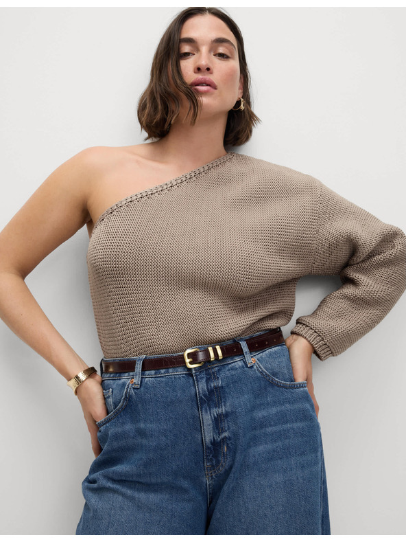 Marks & Spencer Tmavomodré dámske džínsy širokého strihu Marks & Spencer