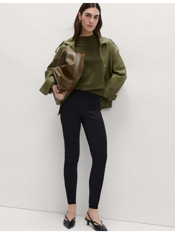 Marks & Spencer Džegíny s vysokým pásom Marks & Spencer čierne