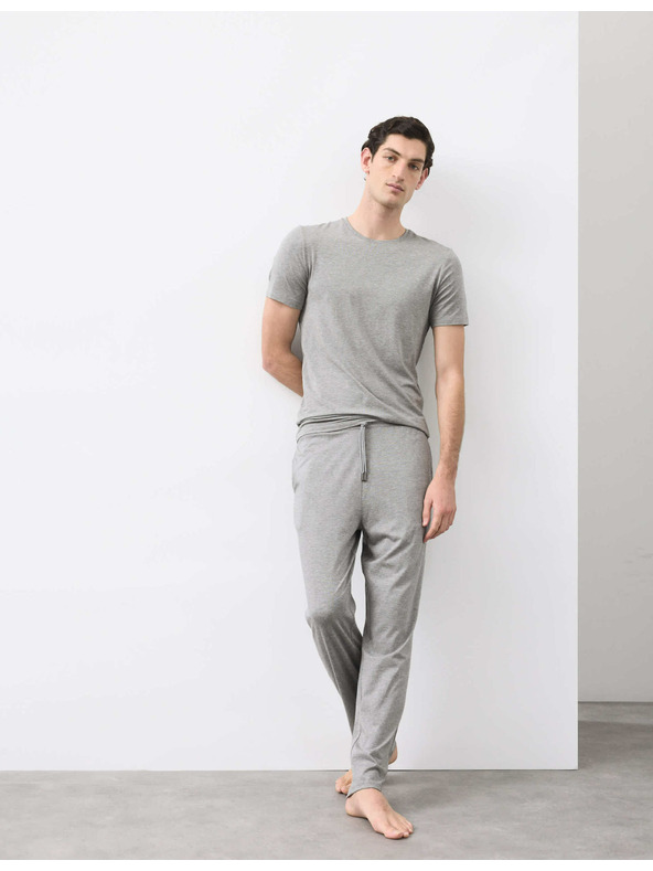 Marks & Spencer Pyžamové nohavice z bavlny a modalu Supima® Marks & Spencer sivé