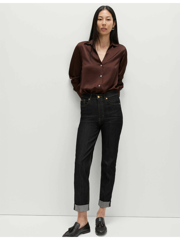 Marks & Spencer Elegantné džínsy Harper cigaretového strihu Marks & Spencer čierne