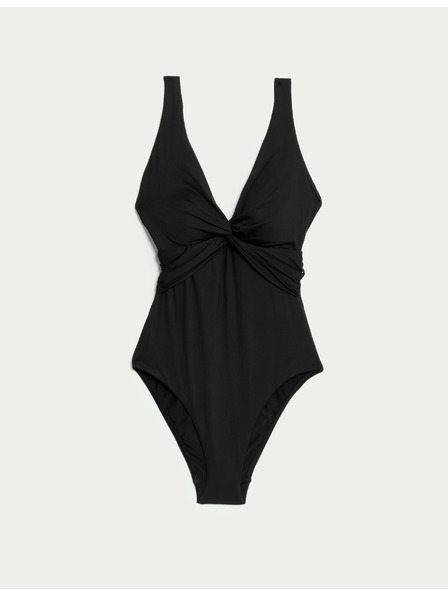 Marks & Spencer Plavky s výstrihom formujúcim bruško Marks & Spencer čierne