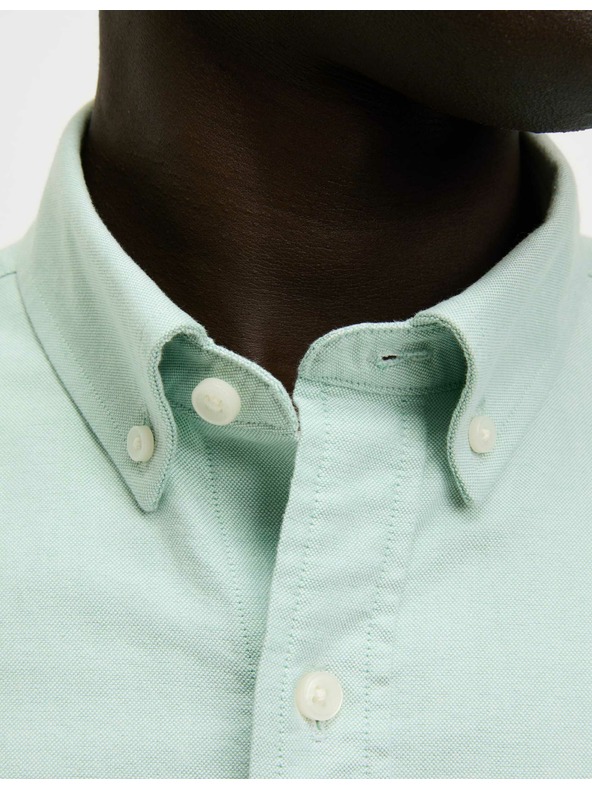 Marks & Spencer Oxfordská košeľa z čistej bavlny The Ultimate Marks & Spencer zelená