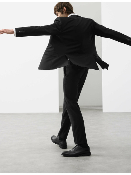 Marks & Spencer Mierne zúžené nohavice, zmes vlny Marks & Spencer