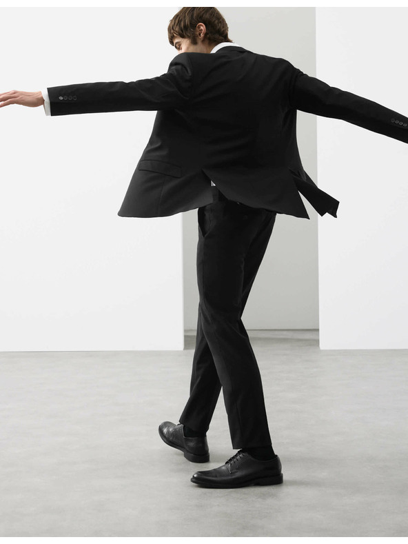 Marks & Spencer Mierne zúžené nohavice, zmes vlny Marks & Spencer