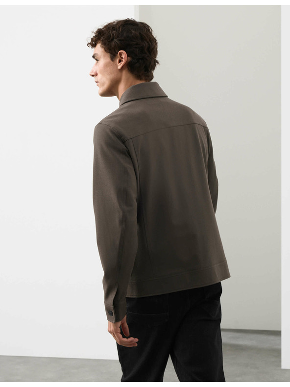 Marks & Spencer Funkčná keprovová bunda s textúrou Marks & Spencer hnedá