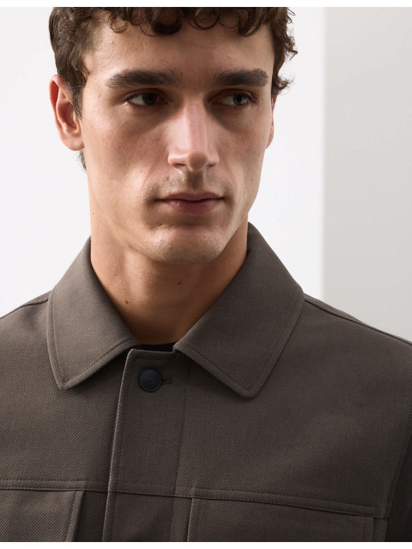 Marks & Spencer Funkčná keprovová bunda s textúrou Marks & Spencer hnedá