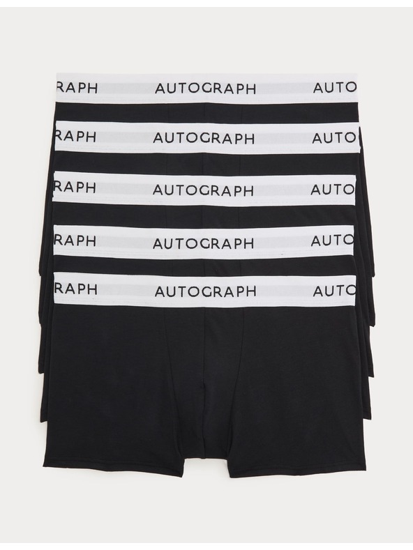 Marks & Spencer Bokové trenky, zo zmesi bavlny Supima®, 5 ks Marks & Spencer čierna