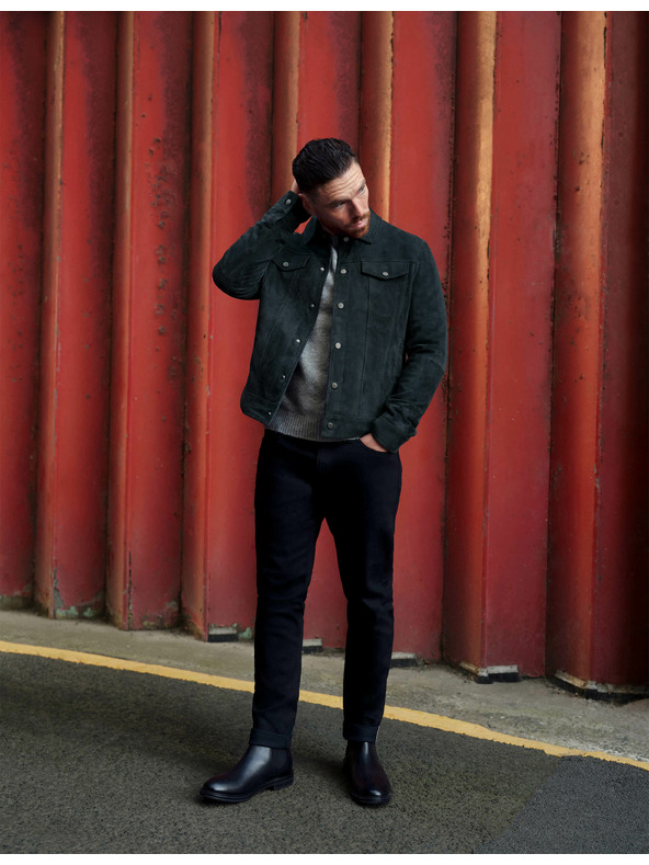 Marks & Spencer Pružné džínsy v japonskom štýle, úzky strih Marks & Spencer čierna