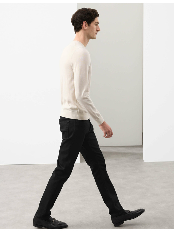 Marks & Spencer Pružné džínsy v japonskom štýle, úzky strih Marks & Spencer čierna