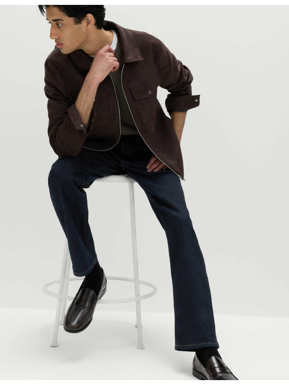 Marks & Spencer Strečové džínsy rovného strihu Marks & Spencer námorná modrá