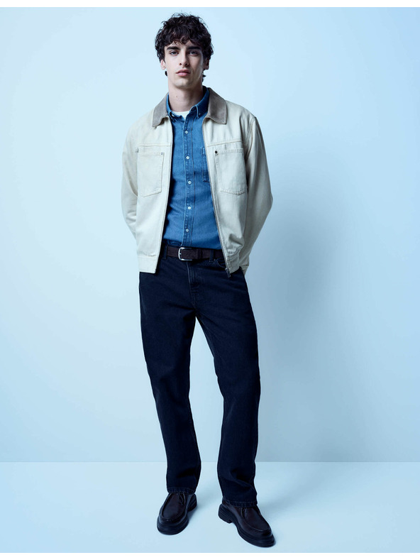 Marks & Spencer Voľné džínsy rovného strihu Authentic Marks & Spencer čierna