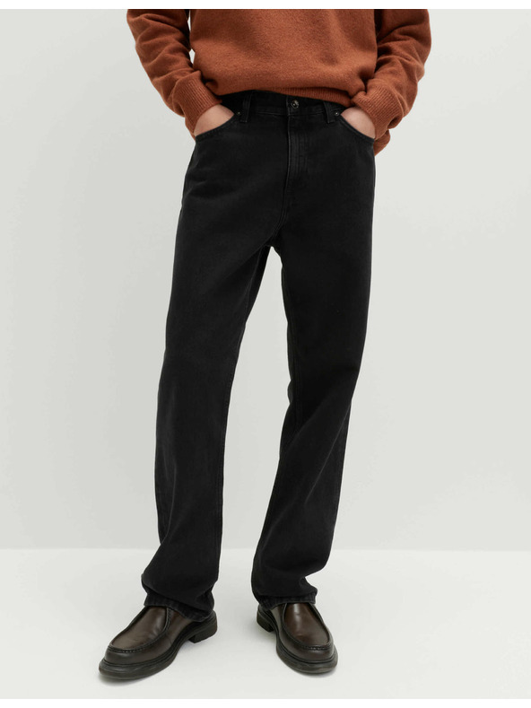 Marks & Spencer Voľné džínsy rovného strihu Authentic Marks & Spencer čierna