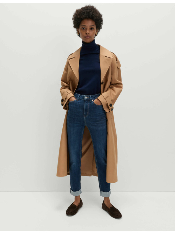 Marks & Spencer Super mäkké džínsy Harper s vysokým pásom Marks & Spencer námorná modrá