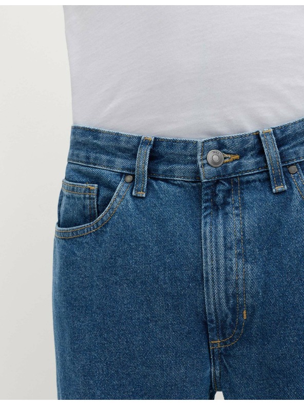 Marks & Spencer Hladké džínsy rovného strihu, z čistej bavlny Marks & Spencer modrá