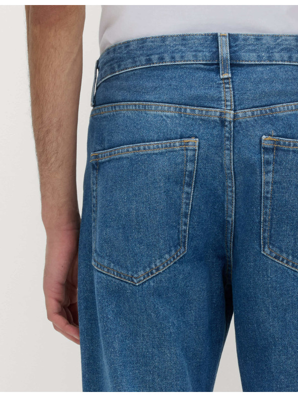 Marks & Spencer Hladké džínsy rovného strihu, z čistej bavlny Marks & Spencer modrá