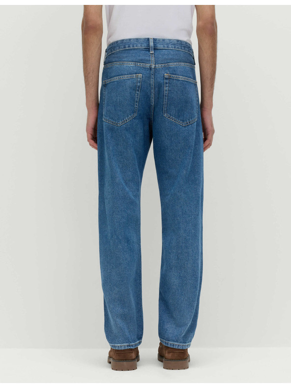 Marks & Spencer Hladké džínsy rovného strihu, z čistej bavlny Marks & Spencer modrá