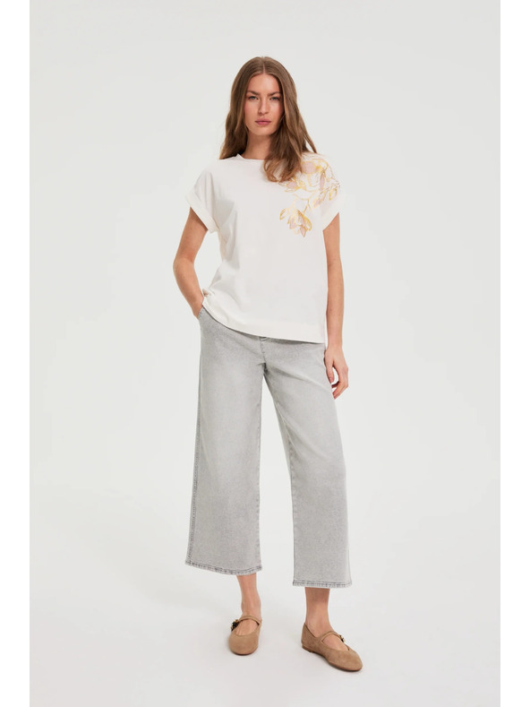 Moodo Halenka s potlačou biela Moodo