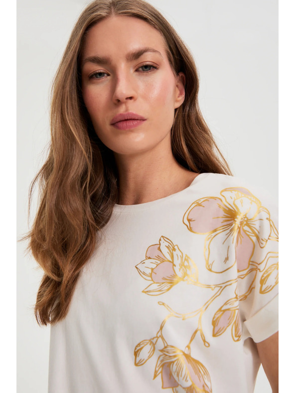 Moodo Halenka s potlačou biela Moodo