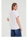 Moodo Tričko s výstrihom biele Moodo