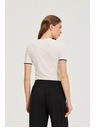 Moodo Tričko z bavlny biele Moodo