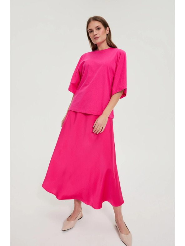 Moodo Halenka so širokými rukávmi purpurová Moodo